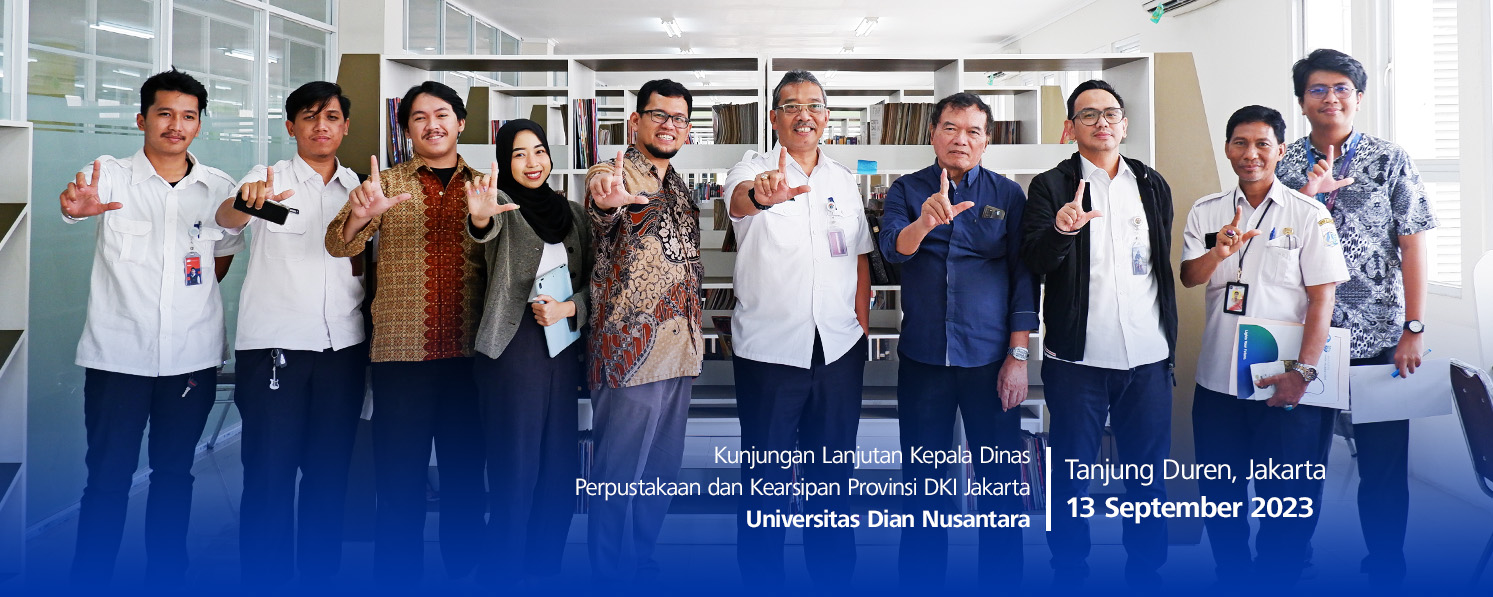 Kunjungan Kerja Dinas Perpustakaan dan Kearsipan Provinsi DKI Jakarta ke Perpustakaan Universitas Dian Nusantara
